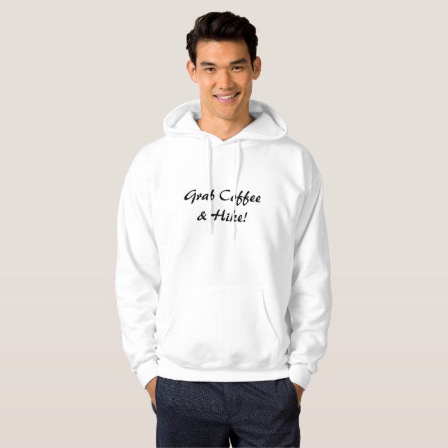 Ta en kaffe & en vandring hoodie (Hel framsida)
