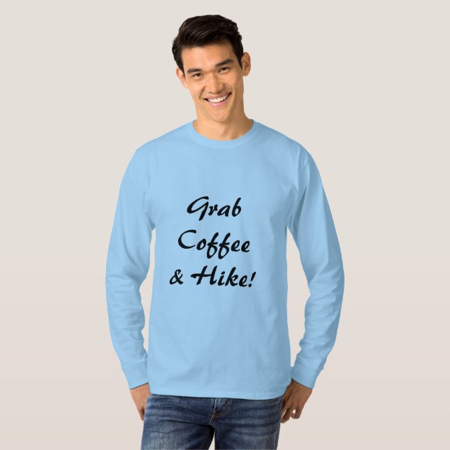 Ta en kaffe & en vandring t shirt (Hel framsida)