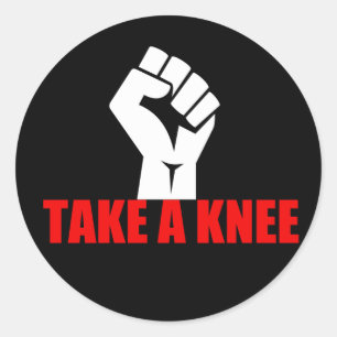 Ta en Knee Runt Klistermärke