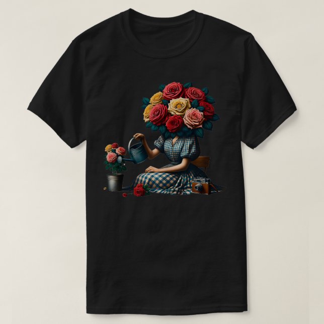 Ta en Konstig av brödränga, surreal Collage Art T Shirt (Design framsida)