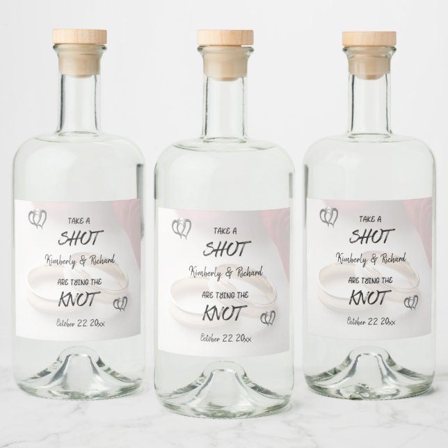 Ta en kortväxlad, Gifter sig Anpassningsbar Spritflaskor Etikett (Flaskor)