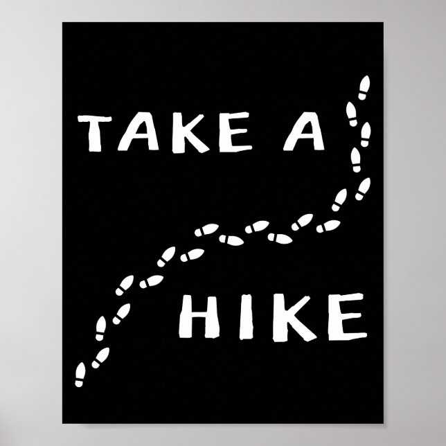 Ta en linje - fotstegsdesign poster (Framsidan)