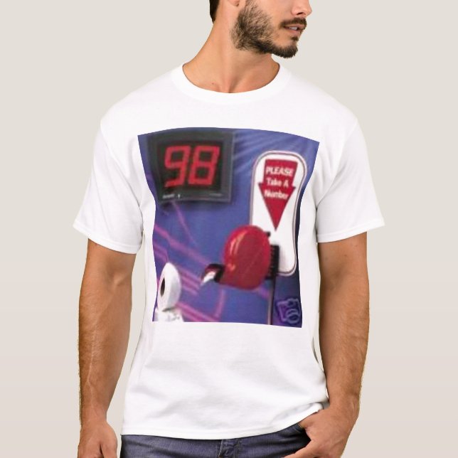 Ta en numrera tee shirt (Framsida)