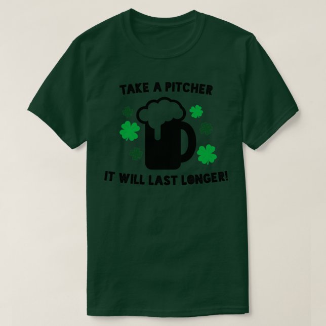 Ta en Pitcher som räcker längre T Shirt (Design framsida)