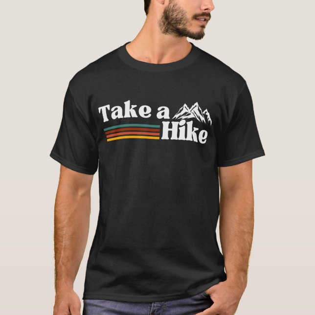 TA EN PROMENAD KLÄTTERING VANDRING CAMPING T SHIRT (Framsida)