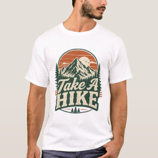 Ta En Promenad Retro Vandring T‑Shirt T Shirt