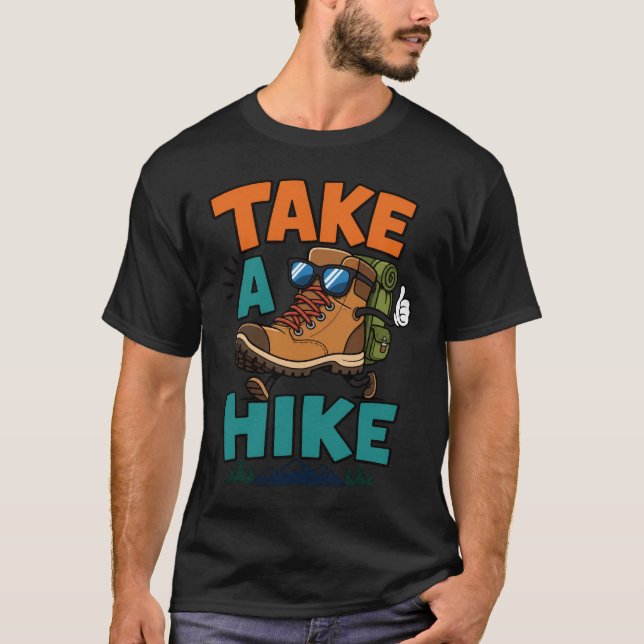 Ta en promenad Rolig vandring T Shirt (Framsida)