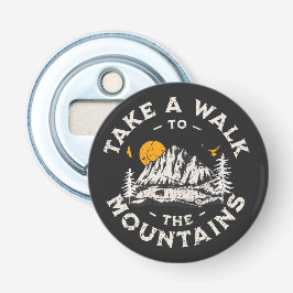 Ta en promenad till bergen utanför Äventyr Flasköppnare