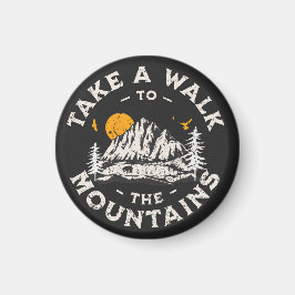 Ta en promenad till bergen utanför Äventyr Magnet