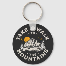 Ta en promenad till bergen utanför Äventyr Nyckelring