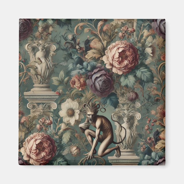 Ta en ram - utformning av en gotisk Blommigt Magnet (Framsidan)