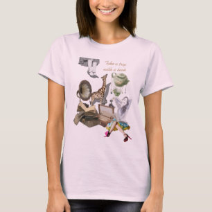 Ta en resa med en bok t-shirt