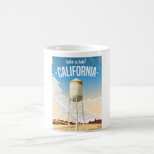 Ta en resa Retro Kalifornien resaffisch Kaffemugg