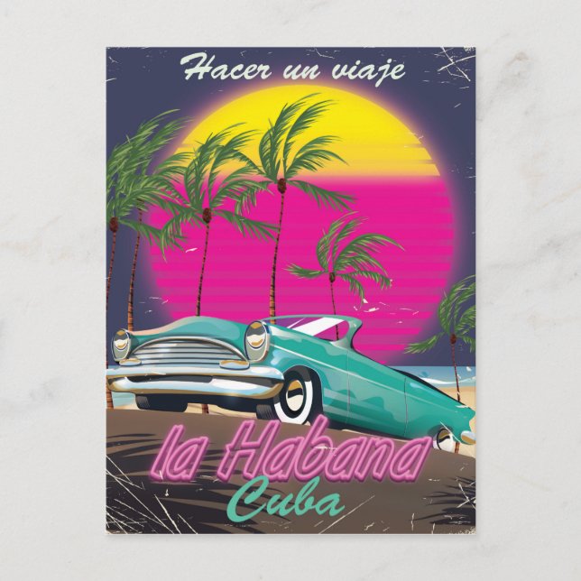 Ta en Resa till Kuba på poster 1985 Vykort (Framsida)