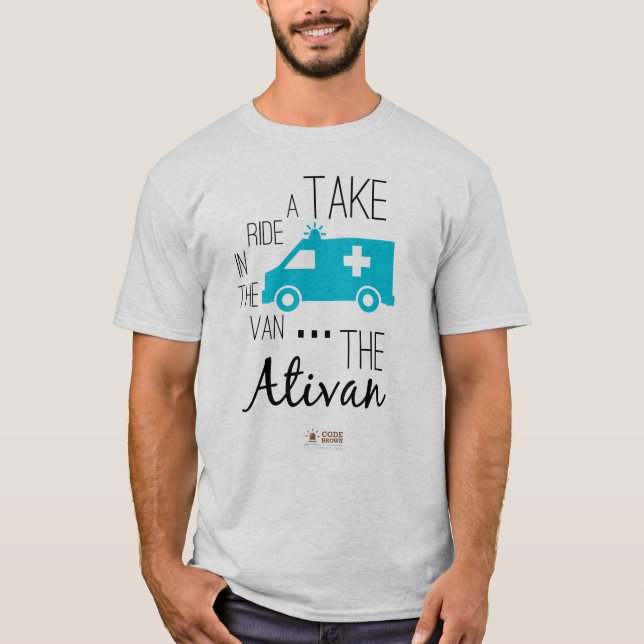 Ta en ritt i den AtiVan utslagsplatsen Tee Shirt (Framsida)