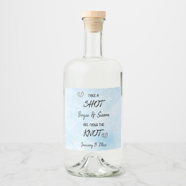 Ta En Skjut Knuta Personlig Vinter   Spritflaskor Etikett (Framsida)