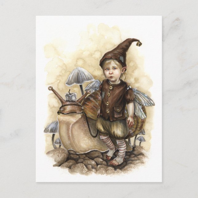 Ta en Snigel för en roll Vykort (Framsida)