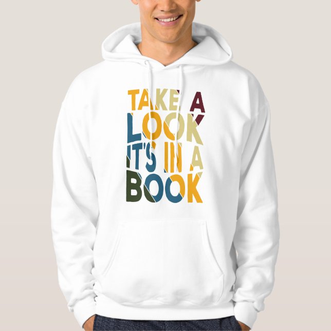 Ta en titt i Bok Hoodie (Framsida)