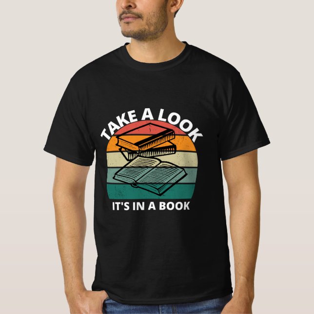 Ta en titt i Bok T-Shirt - Läsarens (Framsida)