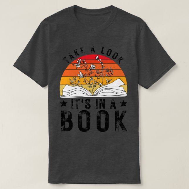 Ta en titt i en Bok 7 T Shirt (Design framsida)