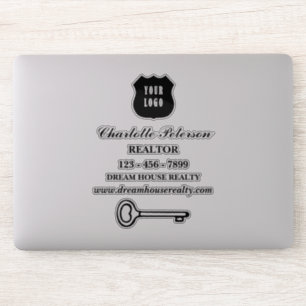 Ta en titt på den bärbara datorn Realtor Real Gods Klistermärken