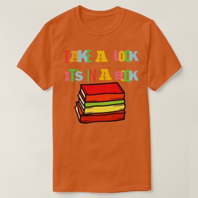 Ta en titt på det i bok t shirt (Design framsida)