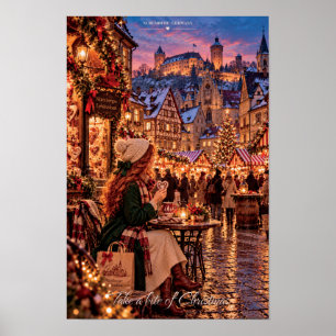 Ta en tugga av julen i Nürnberg Tyskland Poster