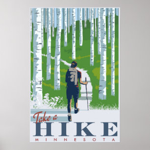 Ta en vandring poster