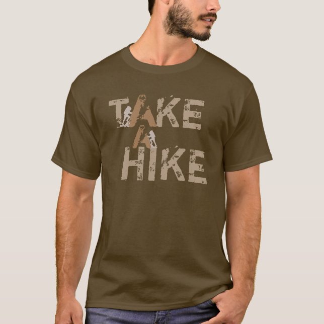 Ta en vandringkraftfull tee shirt (Framsida)