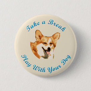 Ta ett avbrott (den walesiska corgien för knapp