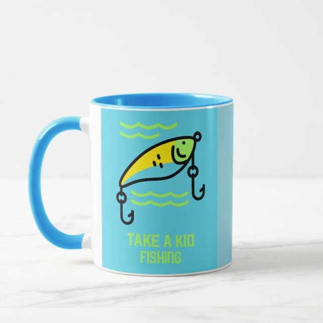 Ta ett barn som fiskar mugg (Vänster)