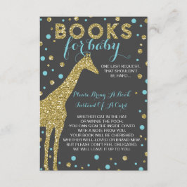 Ta ett Bok-kort, babyskor, Safari, Faux Guld Tilläggskort