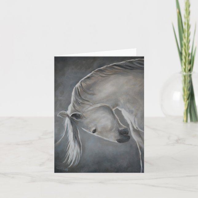 Ta ett Bow Horse Art Note Card Kort (Framsida)