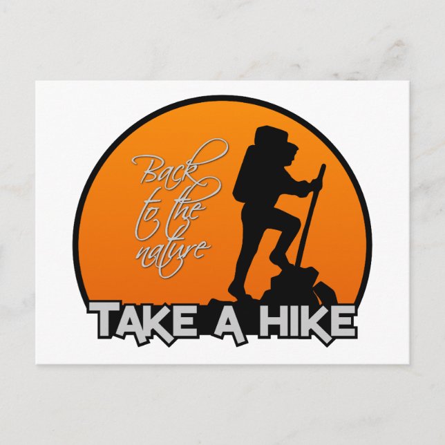 Ta ett Hike-vykort, anpassade Vykort (Framsida)