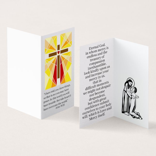 Ta ett hjärt- bönkort kort (In- och utsida)