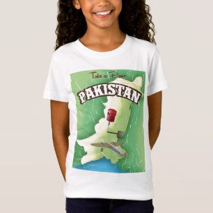 Ta ett plan Pakistan resaffisch Tee Shirt