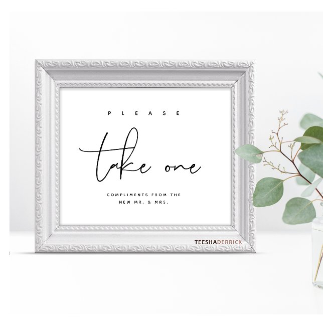 Ta ett, signera för Bröllopsfestens favoriter Poster (Skapare uppladdad)