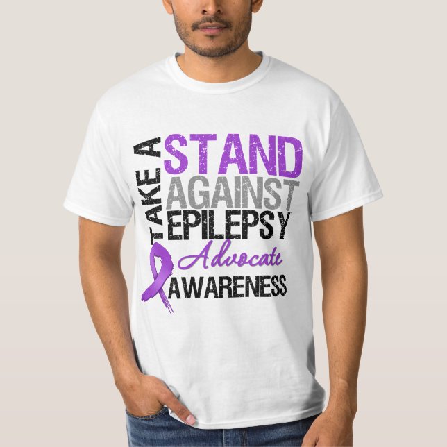 Ta ett stativ mot epilepsi t-shirt (Framsida)