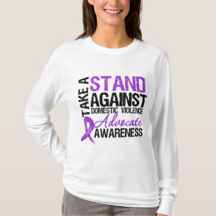 Ta ett stativ mot familjevåld t-shirt