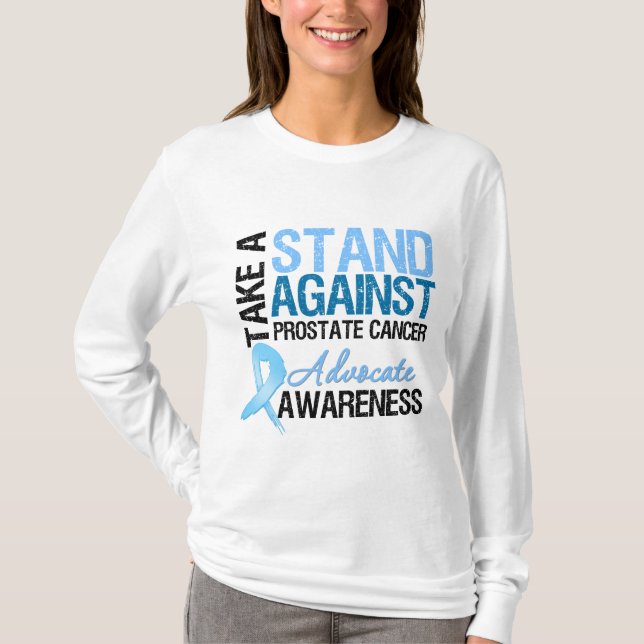 Ta ett stativ mot prostatacancer tee shirt (Framsida)