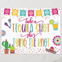Ta ett Tequila-kort som hon Gifter sig.