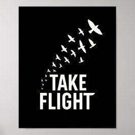Ta Flugel Motivationsfågeldesign Poster