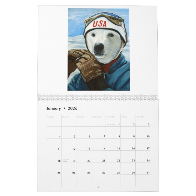 Ta flyg i det nya året kalender (Jan 2026)