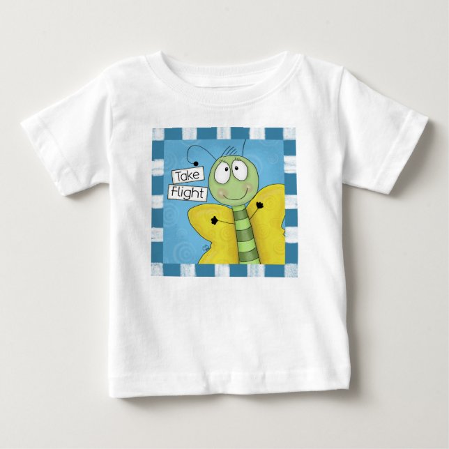 Ta flygfjäril t-shirt (Framsida)
