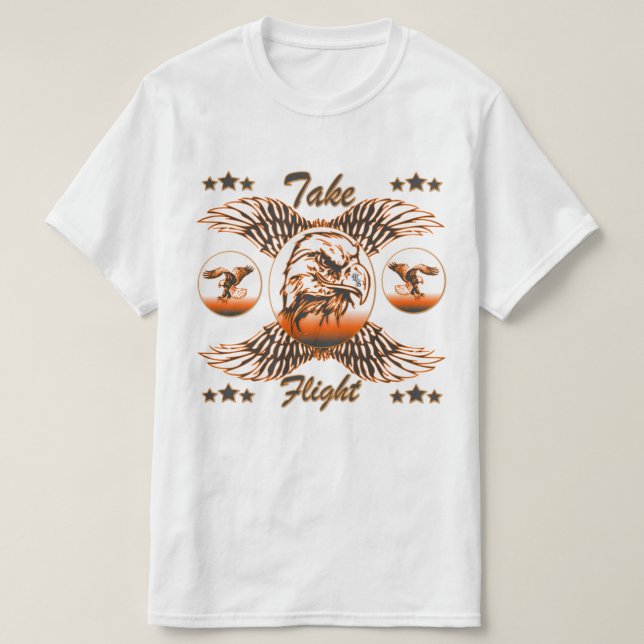 Ta flygning (alternativt) t-shirt (Design framsida)