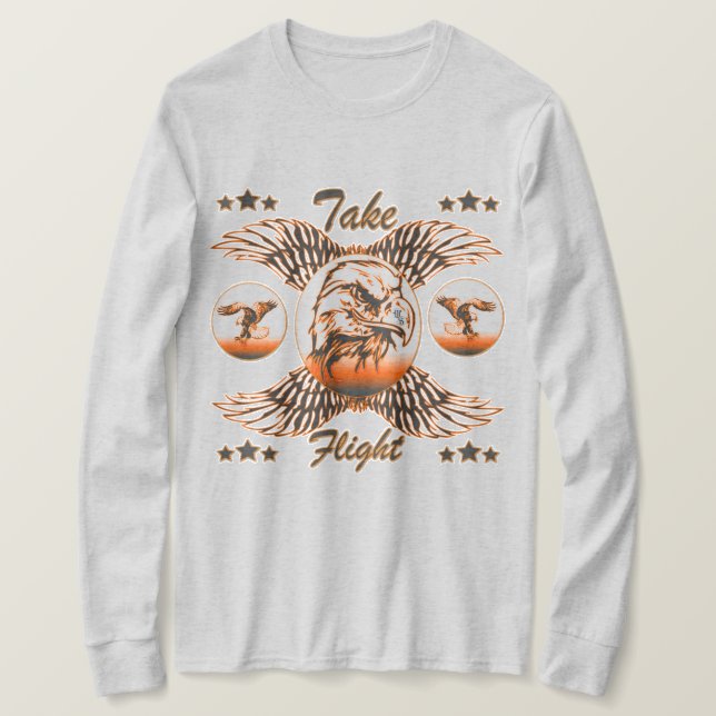 Ta flygning (alternativt) tee shirt (Design framsida)