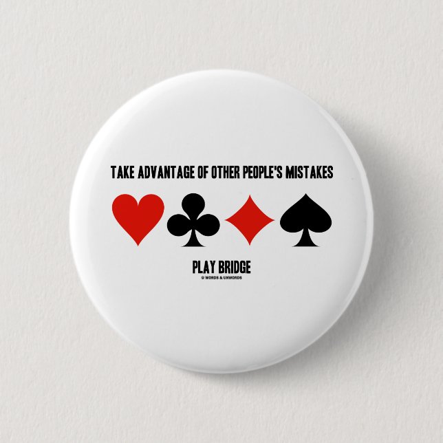 Ta fördel av annat folk missförstår (överbrygga), knapp (Framsida)