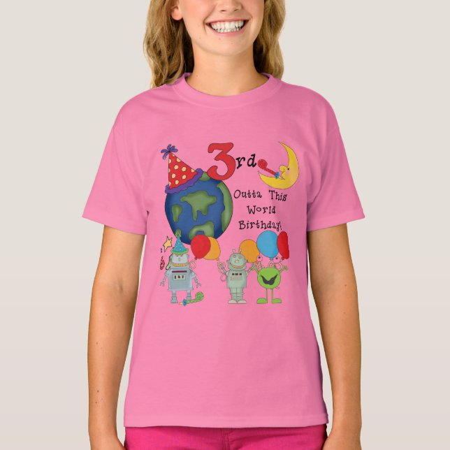 Ta fram den tredje världsdagen på T-shirts och pre (Framsida)