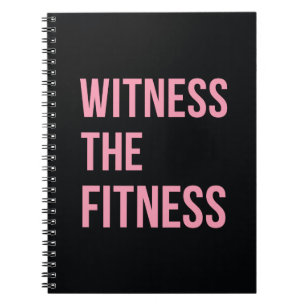 Ta fram en offert med Rosan Fitness Black Anteckningsbok Med Spiral