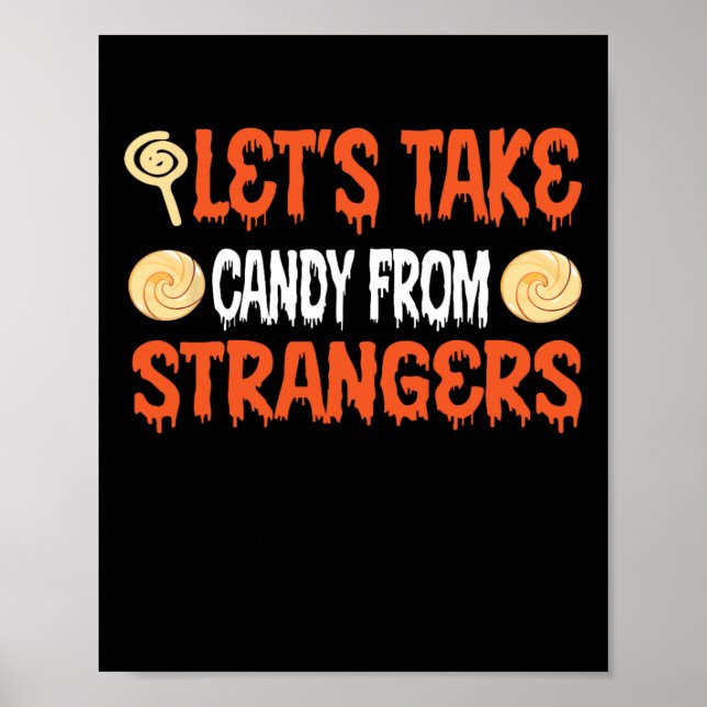 Ta godis från Strangers Funny Halloween 4 Poster (Framsidan)